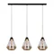 MISTRAL Lampada a sospensione tripla 117cm 60W E27 IP20 oro