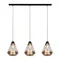 MISTRAL Lámpara colgante triple 117cm 60W E27 IP20 oro