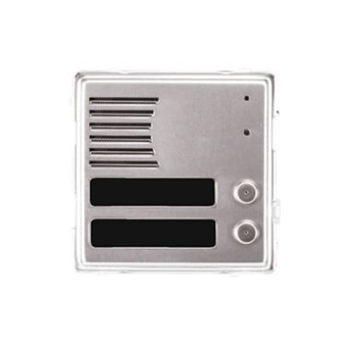 MIWI-URMET 1148/22 Sinthesi S2 front panel with two buttons and space for talk module