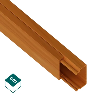 MKE / Conduit électrique PVC-U 15/32 Bois clair - 2 m (30 pièces/paquet)