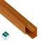 MKE / Elektroinstalační potrubí PVC-U 15/32 světlé dřevo - 2 m (30 ks/balení)