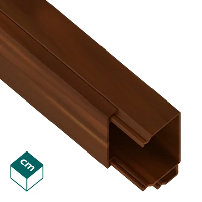 MKE / Elektroinstalační potrubí PVC-U 25/40 Tmavé dřevo - 2 m (24 ks/balení)