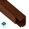 MKE / Elektroinstallationsrohr PVC-U 25/40 Dunkelholz - 2 m (24 Stück/Packung)