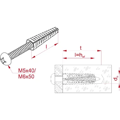 MKR6x32 expansion bolt