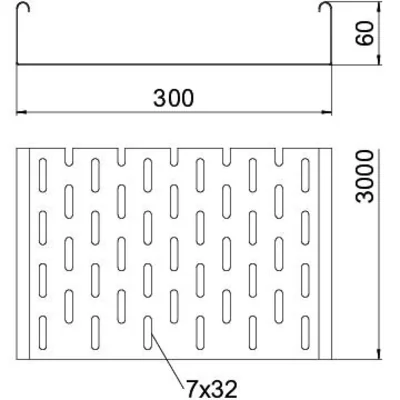 MKS 630 FS Passacavi perforato MKS