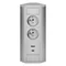 Möbelsteckdose 2x2P+Z, 2xUSB (Typ A+C; 2,4 A), grau-silber