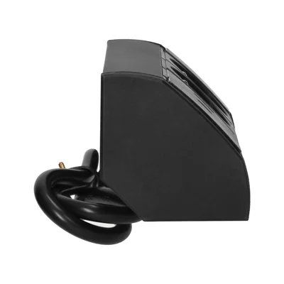 Möbelsteckdose 2x2P+Z, 2xUSB (Typ A+C; 2,4 A), schwarz