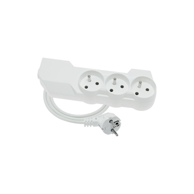 MODERN Rallonge 3 prises avec/u 3m OMY 3x1 blanc