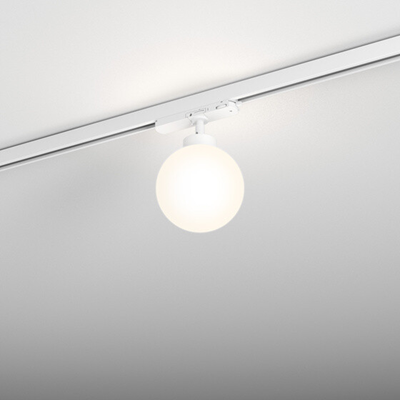 MODERNE KUGEL für Stromschiene 10W LED 3000K 230V IP20 weiß