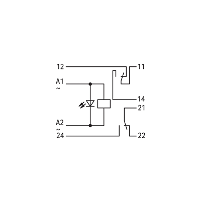 Moduł przekaźnikowy 20mm 230V AC 2p