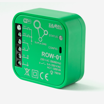 Moduł ROW-01 WiFi 1xNO 230V 0,45W IP20