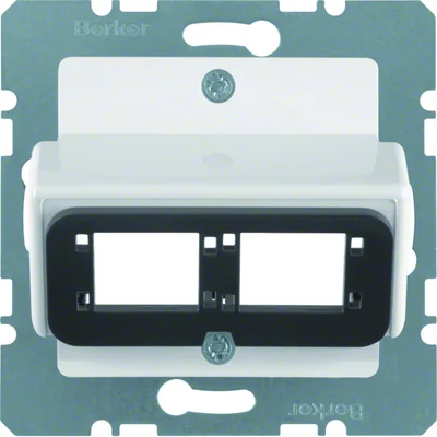 MODUL STAR Plaque centrale pour module double Reichle&De-Massari blanc