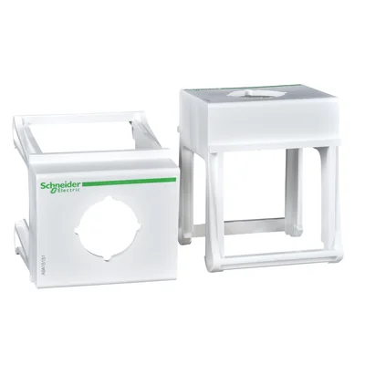 Modular base for TH 35 rail with a cut-out fi 22mm, width 3 modules 18mm