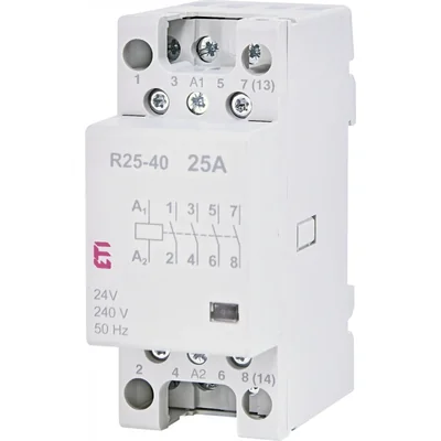 Modular contactor 25A 4 NO contacts (2 mod. 4 poles) R 25-40 24V
