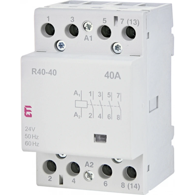 Modular contactor 40A 4 NO contacts (3 mod. 4 poles) R 40-40 24V