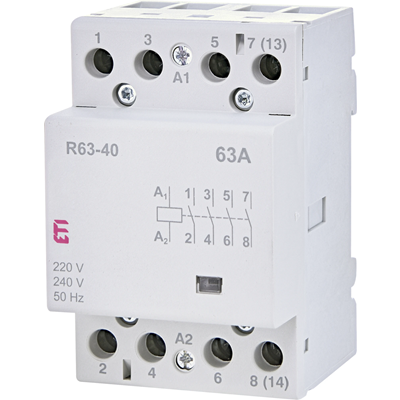 Modular contactor 63A 4 NO contacts (3 mod. 4 poles) R 63-40 230