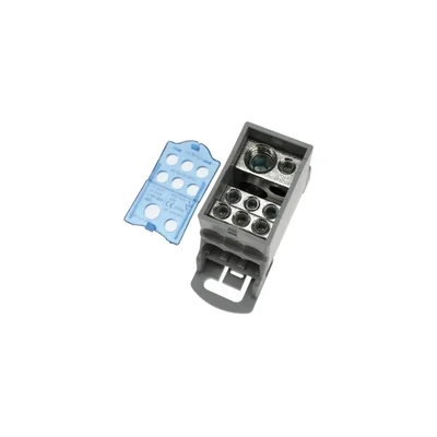 Modular distribution block installation branch NBD 1-08-160A 6x2.5-16mm2 1x6-16mm2 1x10-70 mm2 blue B13-7128