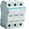 Modular fuse base 3P 32A 690V L38 fuse link 10x38