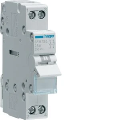 Modular installation switch I-II, 2-circuit, 1NO+1NC, 25A