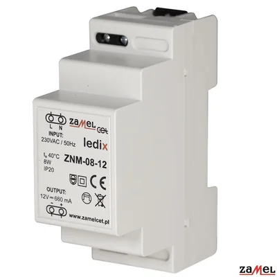 Modular LED power supply 12V DC 8W