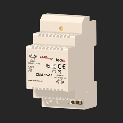 Modular LED power supply 14V DC 15W