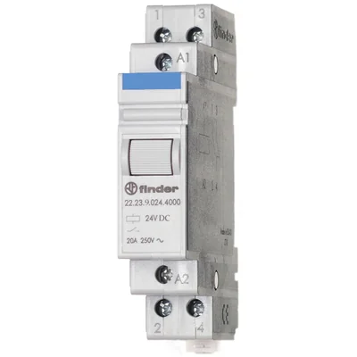 Modular monostable relay 1 NO + 1 NC; 20A; 12V DC
