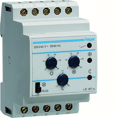 Modular multifunction thermostat without sensor 230V 1P 2A Comfort functions