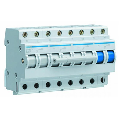 Modular network-generator switch 63A four-pole I-0-II