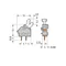 Modular PCB connector push-button 2.5 mm² RM 5/5.08 mm 1-pole, orange 256-746