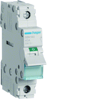 Modular switch disconnector 1P 40A