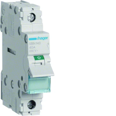 Modular switch disconnector 1P 40A