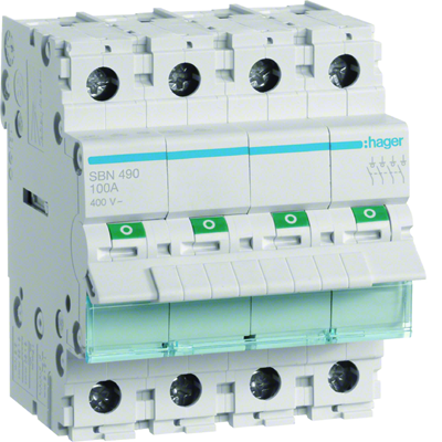 Modular switch disconnector 4P 100A