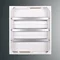 Modulare Schalttafel RW 28NN 3x24S 577x503x200; TSH35-Schiene; Schloss patent.9081; IP30; RAL9003