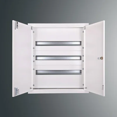 Modulare Schalttafel RW 28NN 3x24S 577x503x200; TSH35-Schiene; Schloss patent.9081; IP30; RAL9003