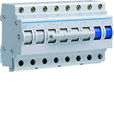 Modularer Netzwerk-Generatorschalter 63A vierpolig I-0-II