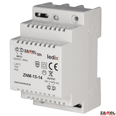 Modulares LED-Netzteil 14V DC 15W