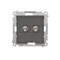 Module d'antenne double de type F Simon 55 WMDA-11xxxx-149. Pour installations individuelles ; noir mat