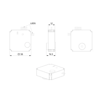Module de bouton DALI PBM-DALI-LINK-4W-BLE