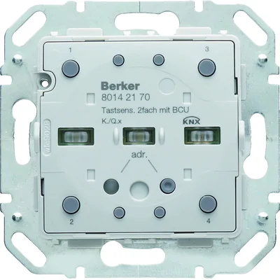 Module de touches KNX e/s Q.x/K.x 2 voies avec bus port