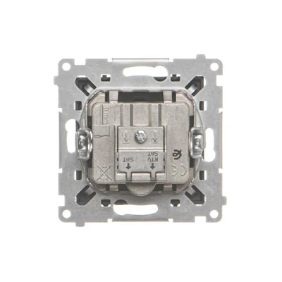 Module double pour antenne satellite SAT-SAT-RTV Simon 55 WMDA-021007-149. 2 entrées : 5 MHz à 2,4 GHz ; noir mat.
