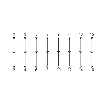 Modulo CM-D con 8 diodi 1N4007