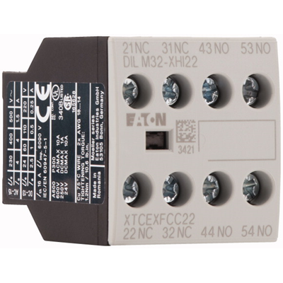 Módulo de contactos auxiliares 2Z 2R, DILM32-XHI22