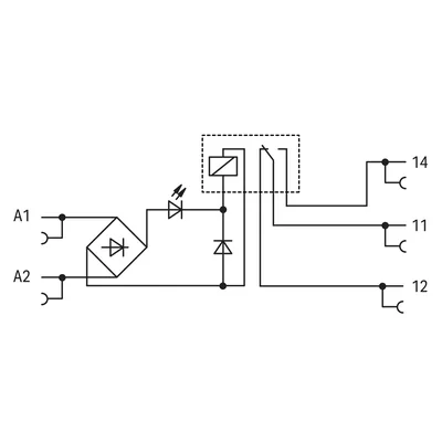Módulo de relé CA/CC 230 V, gris 857-358