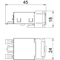 Modulo di connessione Snap-In Cat. 5 ASM-C5 GS, schermato