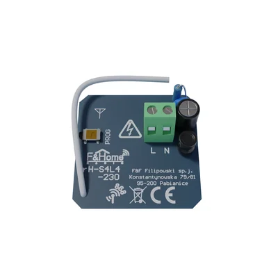 Módulo electrónico para el transmisor de radio F&Home de 4 canales para panel de vidrio, 230 V CA