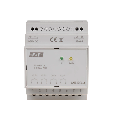 Modulo espansione uscite relè con uscita MODBUS RTU