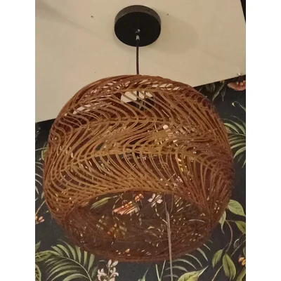 MOLOKO Hanging lamp rattan 1xE27 max.40W 230V IP20 brown