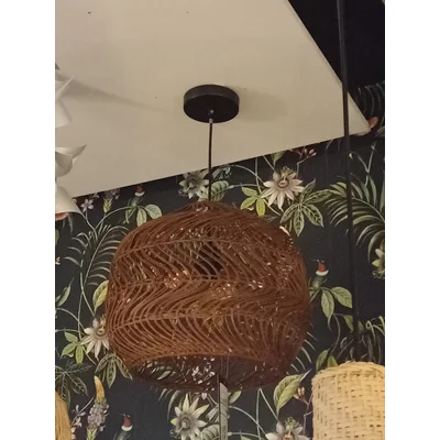 MOLOKO Ratanové závěsné svítidlo 1xE27 max. 40W 230V IP20 hnědé