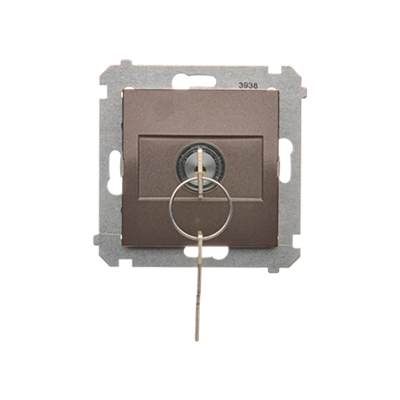 Momentary key switch - 2-position button (module) "0-I" 5 A