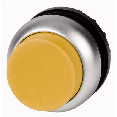 Momentary push button actuator, yellow, M22-DH-Y